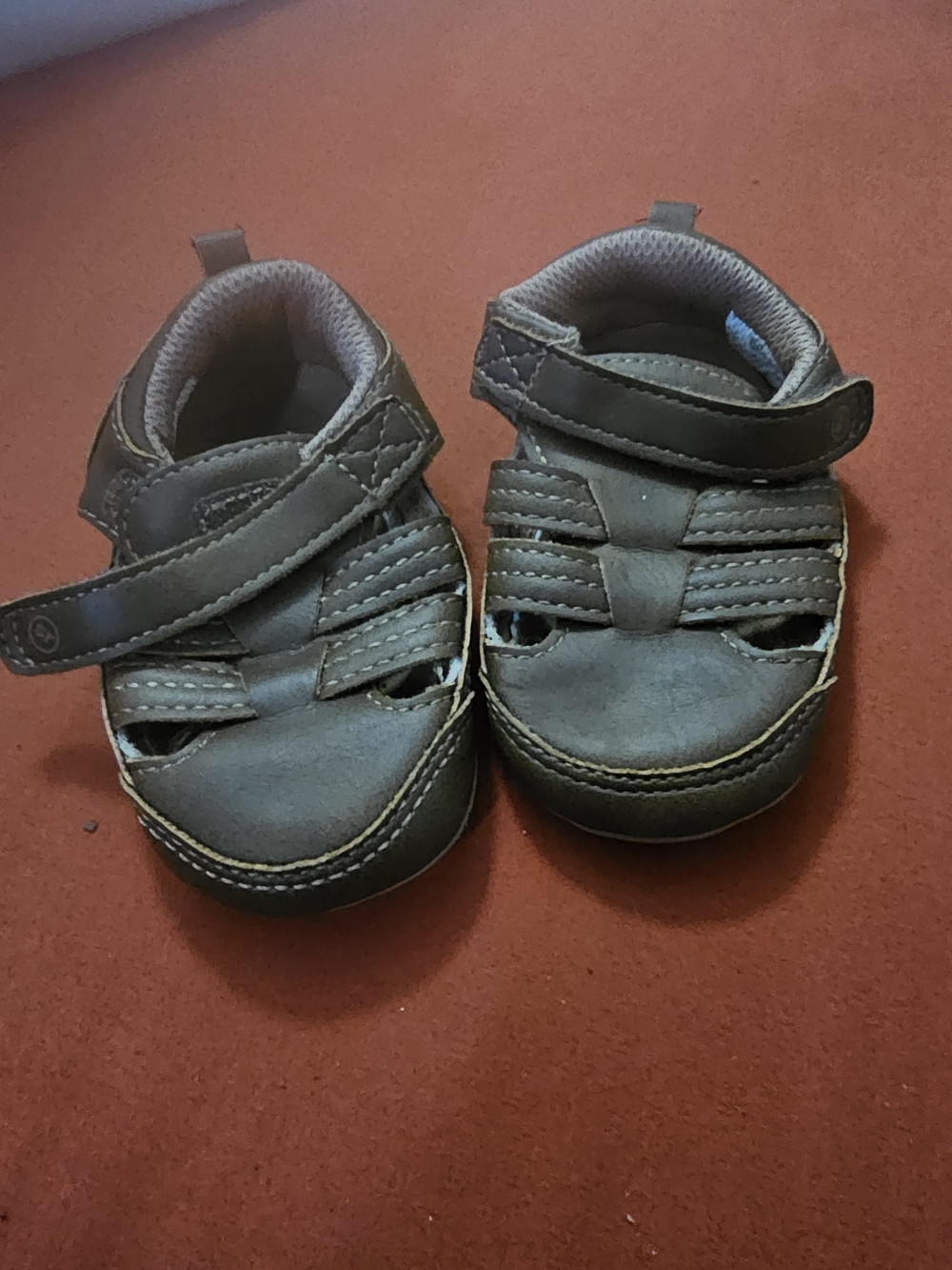 Stride Rite Toddler Brown Hook-and-Loop Sandals